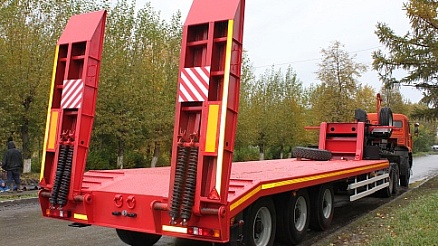 High bed carrier semitrailer HARTUNG 943000