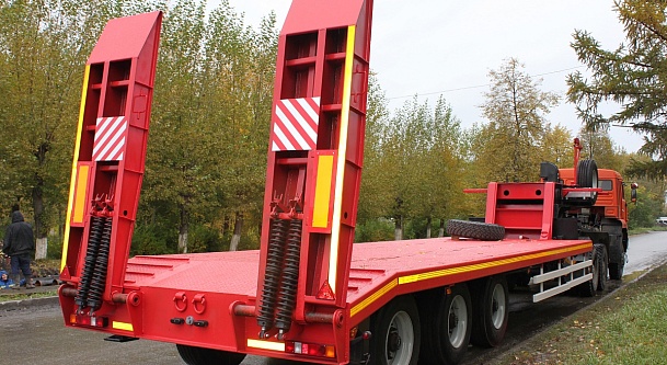High bed carrier semitrailer HARTUNG 943000